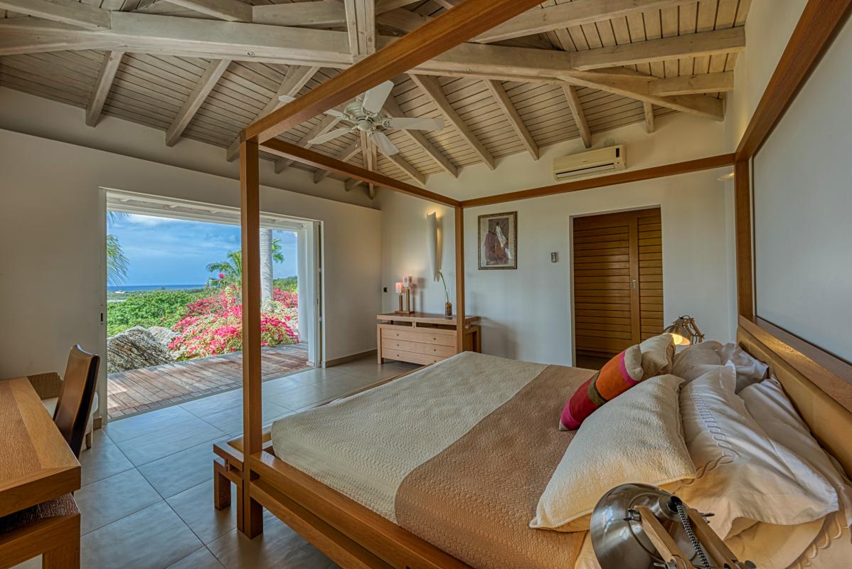 31.Location villa No Limit vue mer Saint Martin les Terres Basses - Chambre